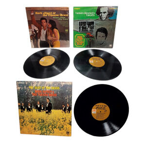 Lot of 3 Vintage Herb Alpert 33 rpm Vinyl Records AM Records Stereo